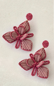 Jurkjes Bloom Oorbellen Liv Pink