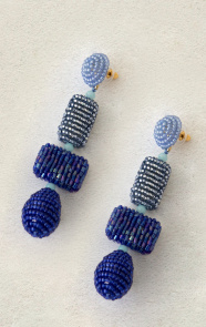 Jurkjes Lagoon Beads Oorbellen Odes Blue