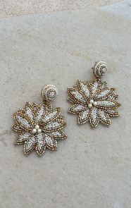 The Musthaves Flower Beads Oorbellen Gold