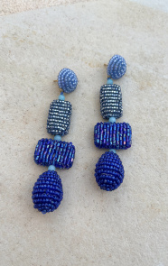 The Musthaves Deep Sea Beads Oorbellen Blue Handmade