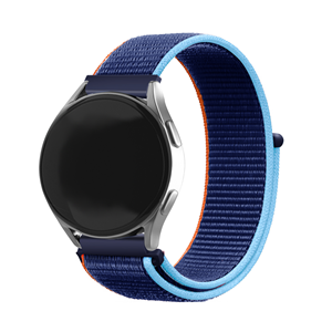 Strap-it Oppo Watch X2 nylon bandje (marine blauw)