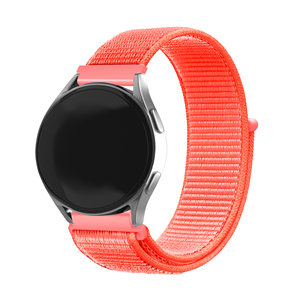Strap-it Oppo Watch X2 nylon bandje (oranje/rood)