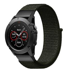 Strap-it Garmin Tactix 8 - 51mm nylon band (legergroen)