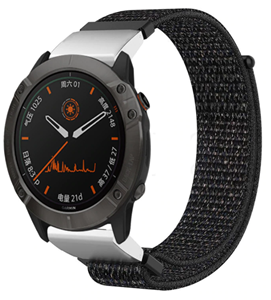 Strap-it Garmin Tactix 8 - 51mm nylon band (zwart)