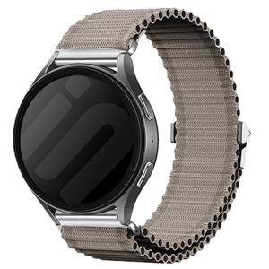 Strap-it Samsung Galaxy Watch 3 45mm outdoor nylon bandje (grijs)