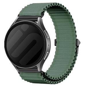 Strap-it Huawei Watch GT 4 - 46mm outdoor nylon bandje (donkergroen)