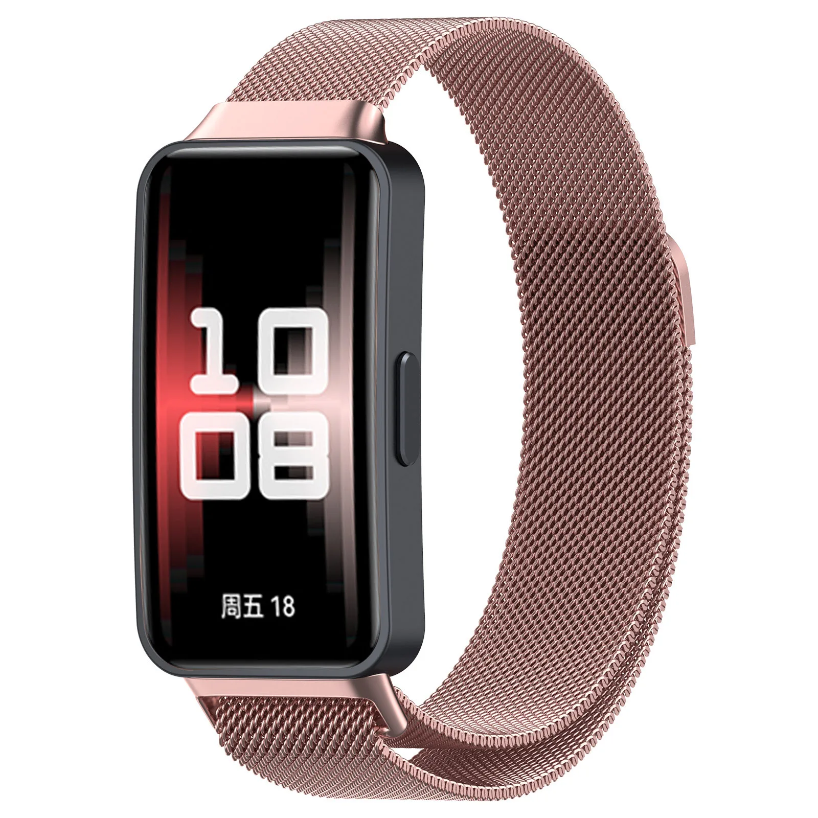 Strap-it Huawei Band 10 Milanese band (roze)