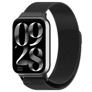 Strap-it Redmi Watch 5 Milanese band (zwart)
