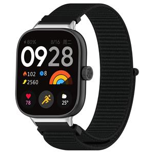 Strap-it Redmi Watch 5 nylon band (zwart)