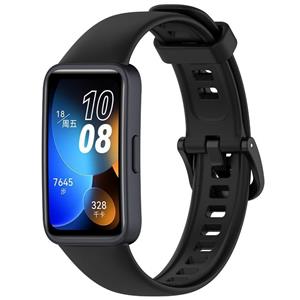 Strap-it Huawei Band 10 siliconen bandje (zwart)