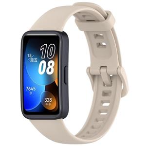 Strap-it Huawei Band 10 siliconen bandje (beige)