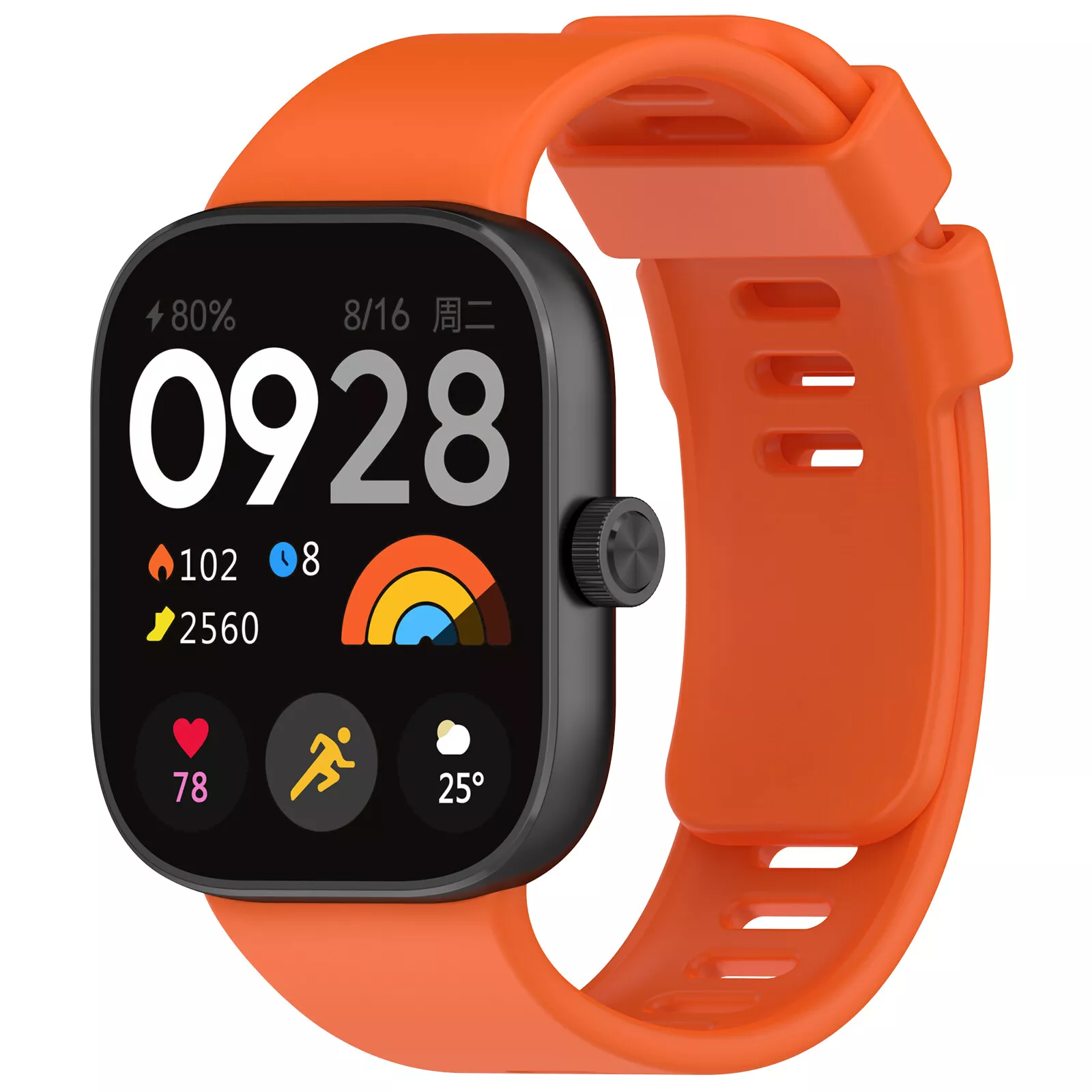 Strap-it Redmi Watch 5 siliconen bandje (oranje)