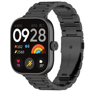 Strap-it Redmi Watch 5 stalen band (zwart)
