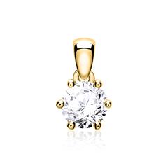 Brilladia 14k gouden hanger met Diamant voor dames