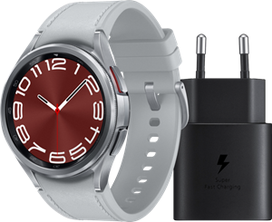 Samsung Galaxy Watch 6 Classic Zilver 43mm +  Oplader