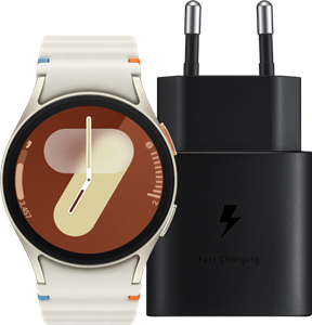 Samsung Galaxy Watch 7 4G Crème 40mm + Oplader 25W