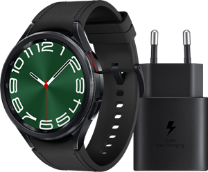 Samsung Galaxy Watch 6 Classic Zwart 47mm +  Oplader