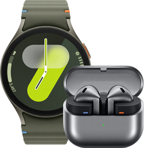 Samsung Galaxy Watch 7 Groen 40mm + Galaxy Buds3 Zwart