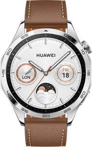 Huawei Watch GT 4 Zilver/Bruin 46mm