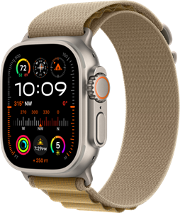 Apple Watch Ultra 2 4G 49mm Zilver Alpine Band Beige M