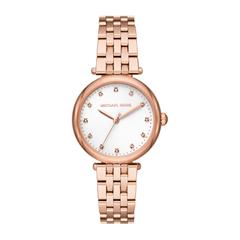 Michael Kors Dameshorloge Diamant darci in roestvrij staal, rosé