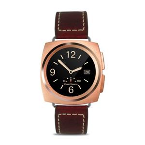 Stuff Certified Originele A11 Smartwatch Smartphone Fitness Sport Activity Tracker Horloge OLED Android iOS iPhone Samsung Huawei Goud Leer