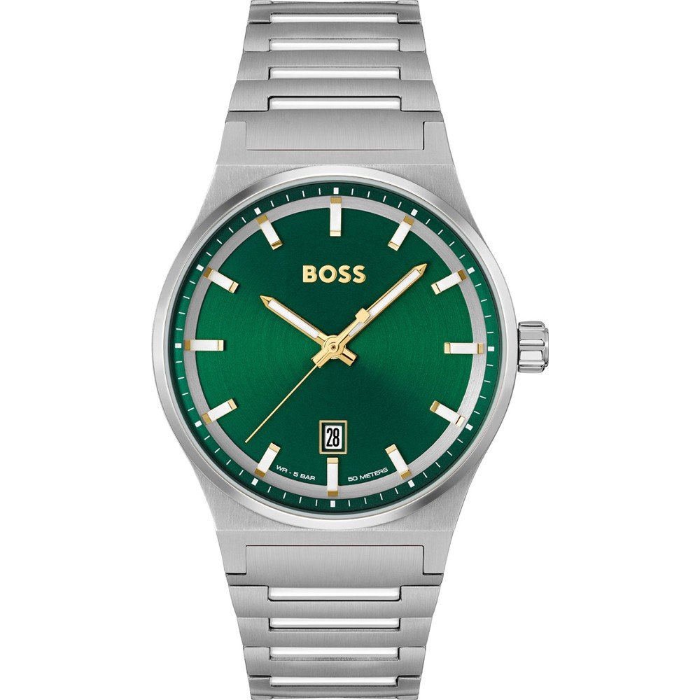 Boss Kwartshorloge CANDOR, 1514075 Herenhorloge, dameshorloge, horloge, datum, roestvrijstalen band