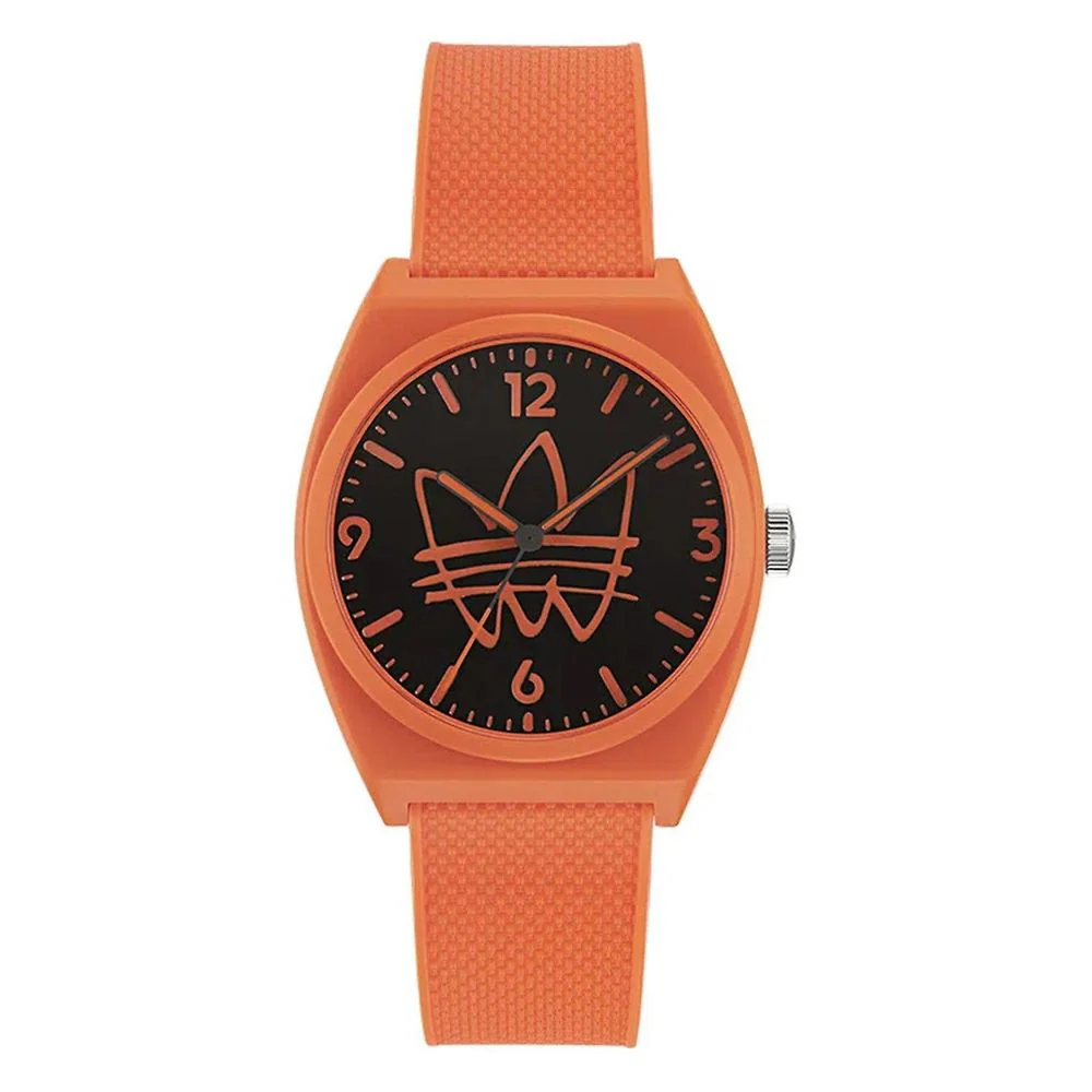 Adidas Siliconen horloge met zwart wijzerplaat 38mm