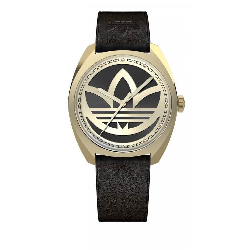 Adidas Leren horloge met gouden accenten en 5atm waterdichtheid