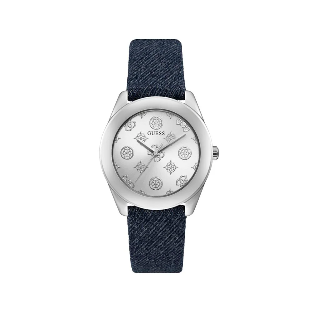 Guess Leren horloge voor elegante stijl