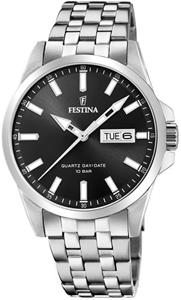 Festina Kwartshorloge Horloge, herenhorloge, dameshorloge, roestvrijstalen band, tot 10 bar waterdicht.