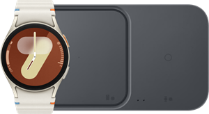 Samsung Galaxy Watch 7 Crème 40mm + Duo Draadloze Oplader