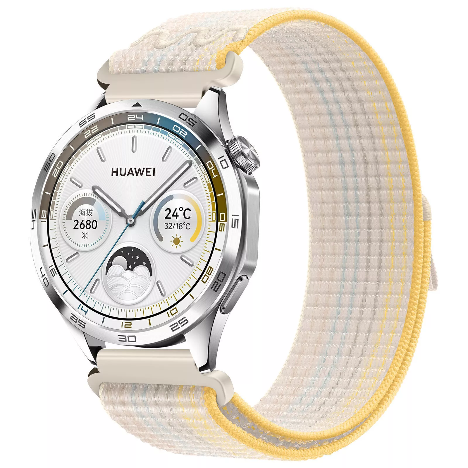 Strap-it Huawei Watch GT 5 Pro - 42mm nylon band (sterrenlicht mix)
