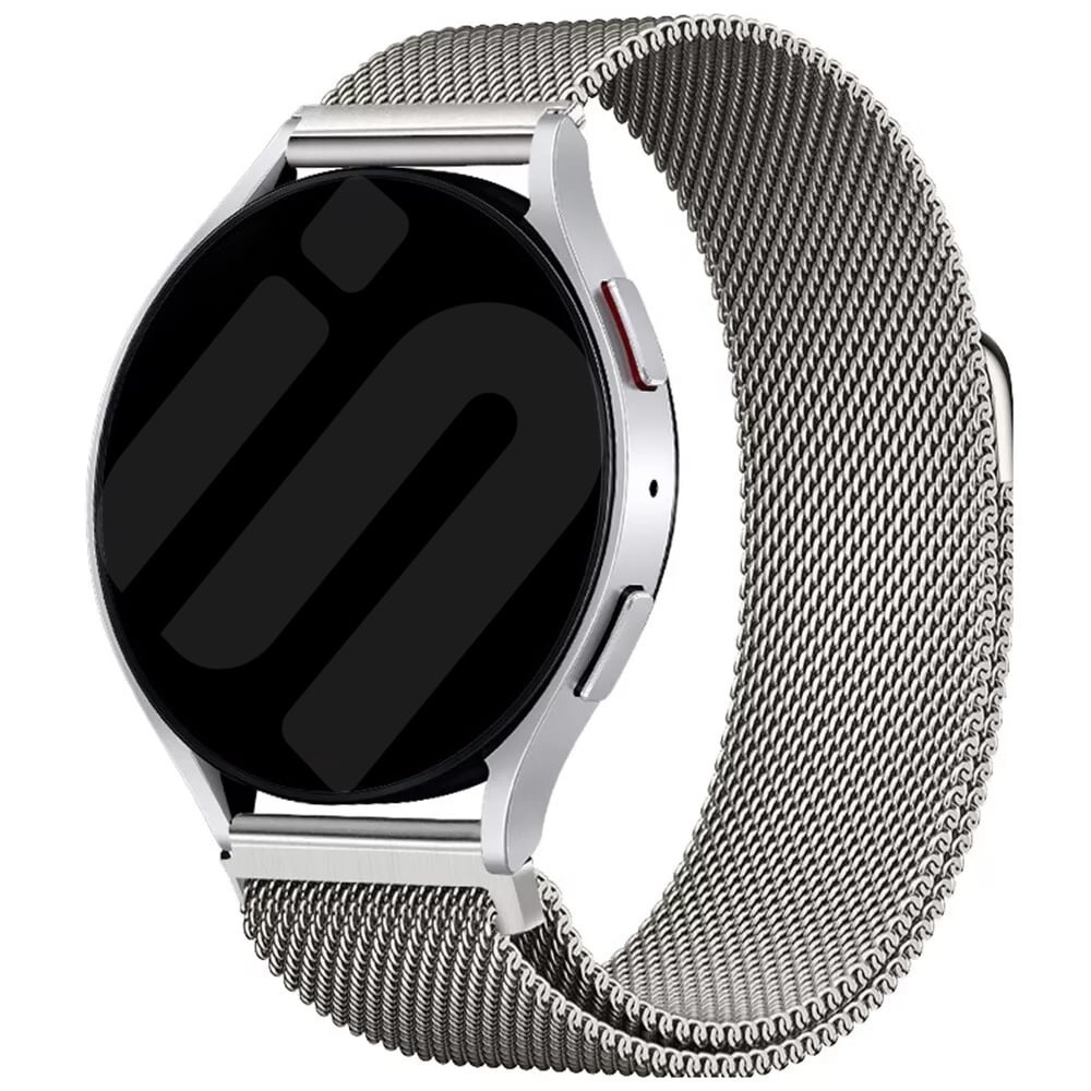 Strap-it Amazfit Bip 6 Milanese band (titanium)