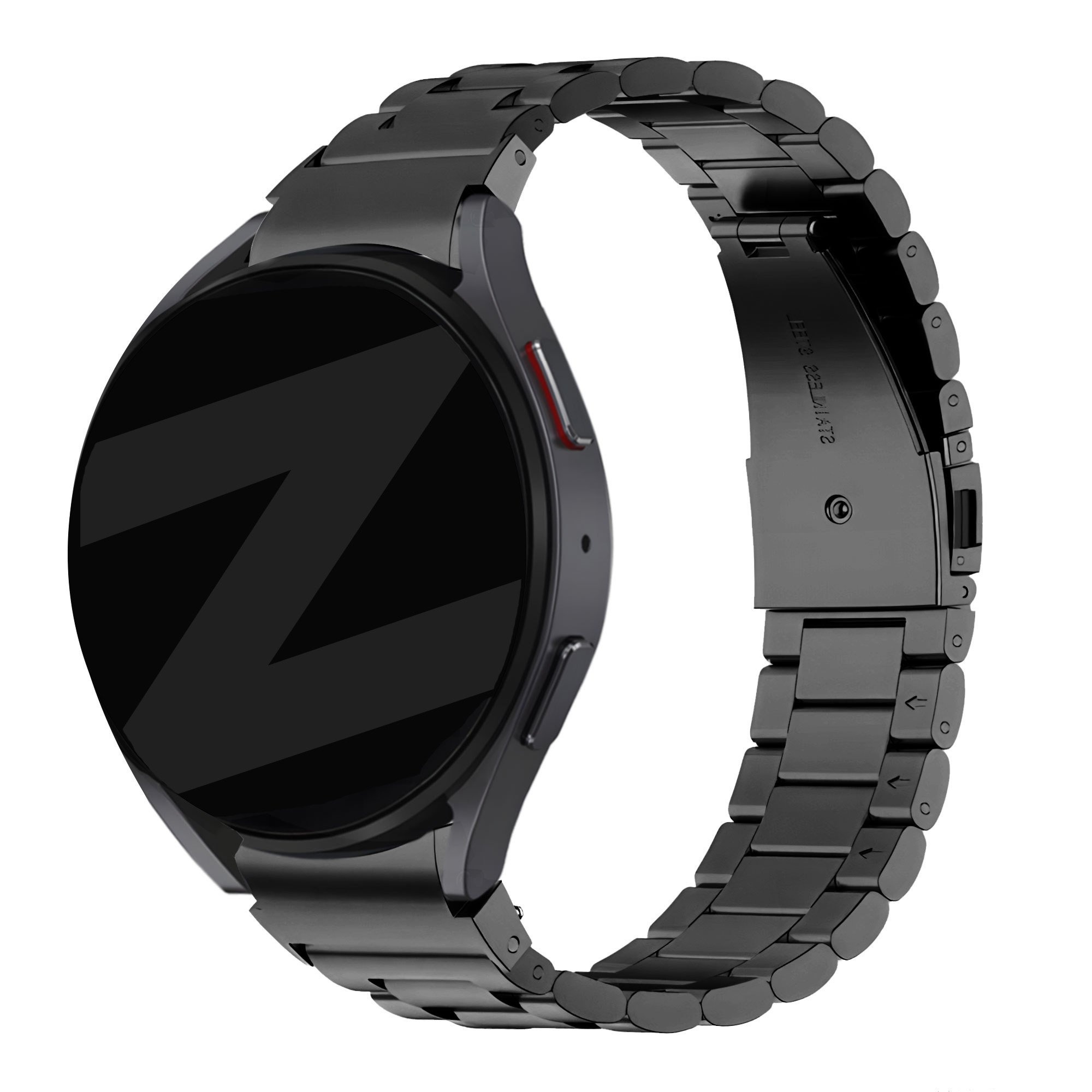 Bandz Samsung Galaxy Watch 7 - 40mm stalen band 'Classic' (zwart)