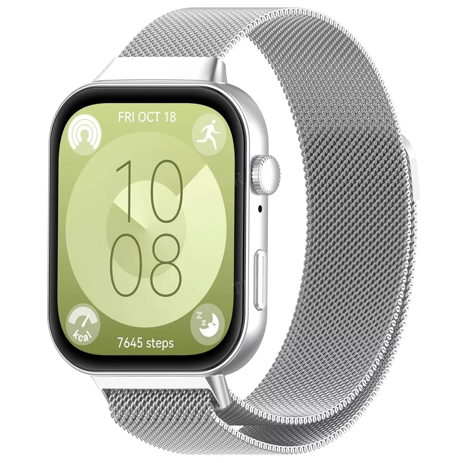 Strap-it Huawei Watch Fit 4 Milanese band (zilver)