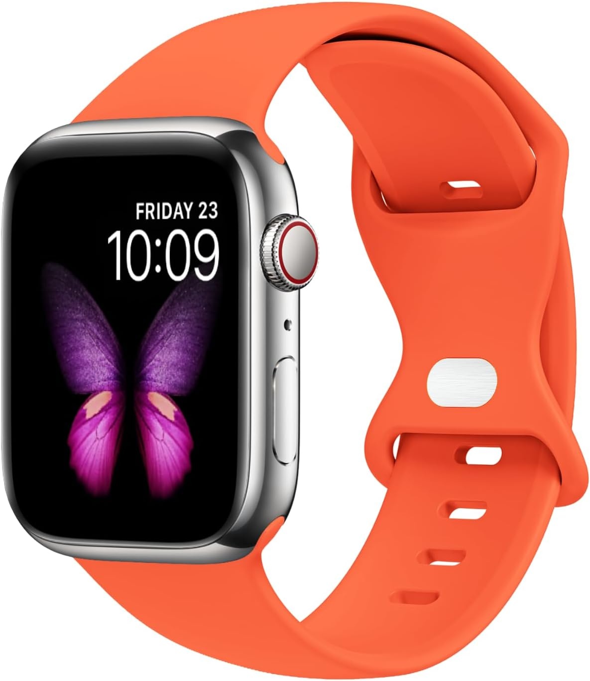 Strap-it Apple Watch siliconen bandje (oranje)