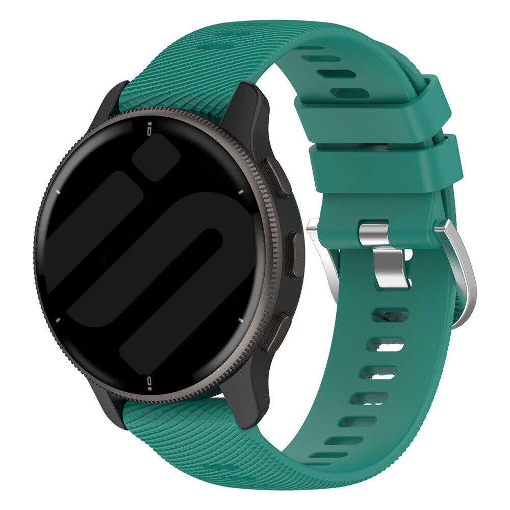 Strap-it Garmin Forerunner 570 - 47mm siliconen bandje (dennengroen)