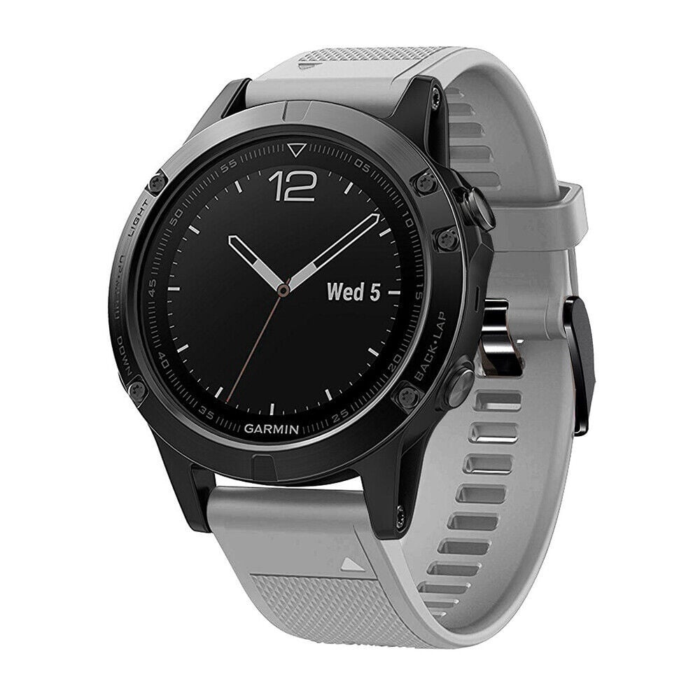 Strap-it Garmin Forerunner 970 siliconen bandje (grijs)