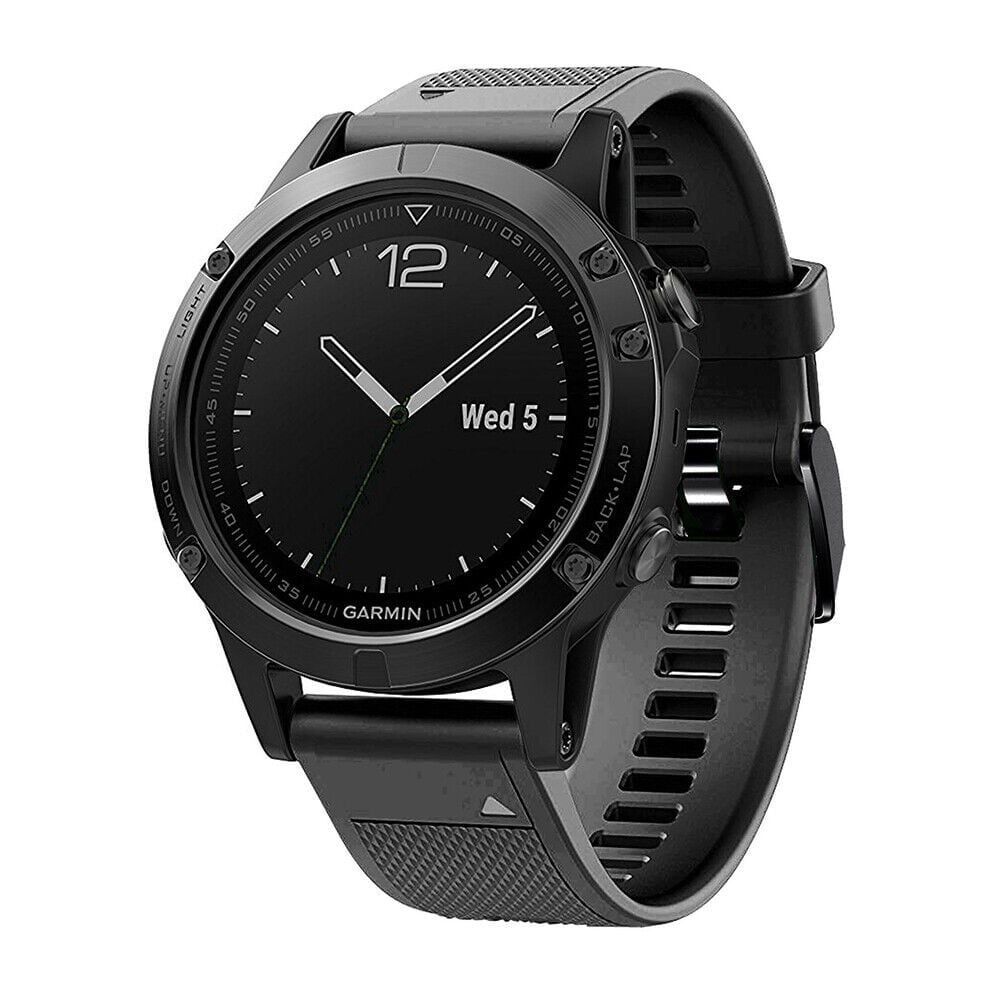 Strap-it Garmin Forerunner 970 siliconen bandje (zwart)