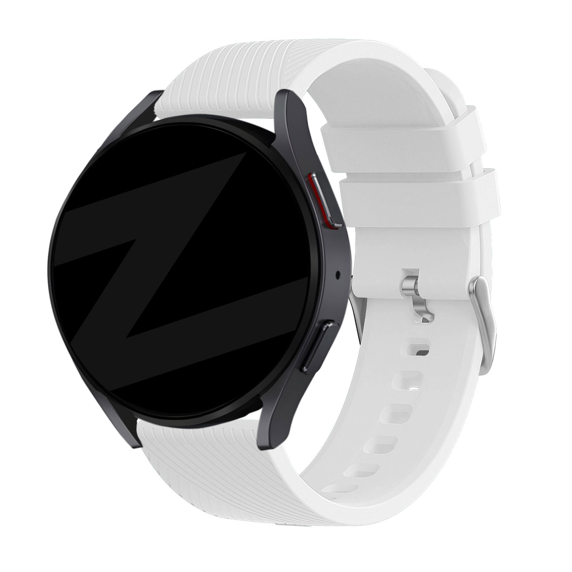 Bandz Huawei Watch 5 - 46mm siliconen band 'Deluxe' (wit)
