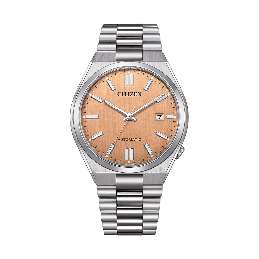 Citizen Automatisch horloge Tsuyosa Polshorloge, dameshorloge, herenhorloge, roestvrijstalen armband, saffierglas, datum