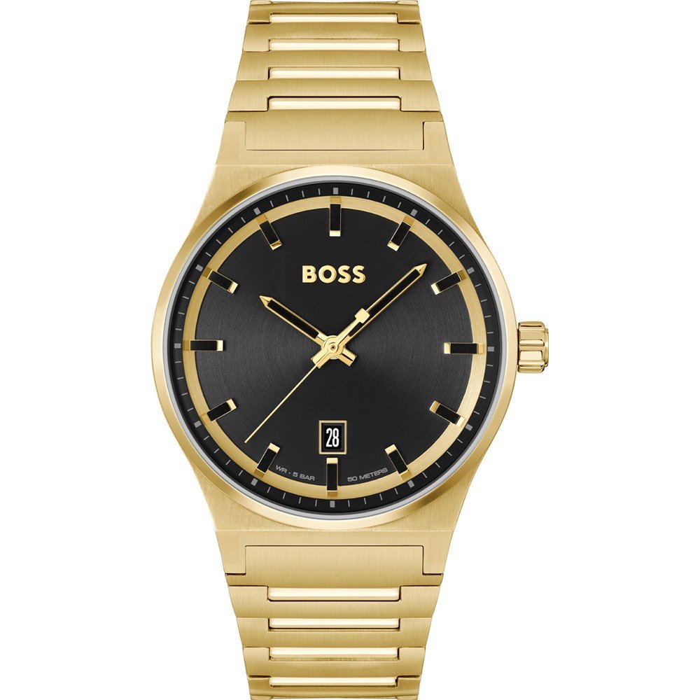 Boss Kwartshorloge CANDOR Herenhorloge, dameshorloge, horloge, datum, roestvrijstalen band