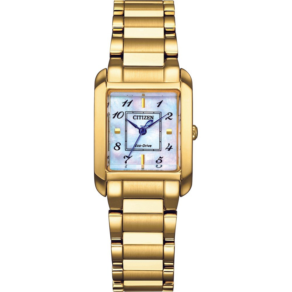 Citizen Solarhorloge Polshorloge, dameshorloge, roestvrijstalen armband, saffierglas