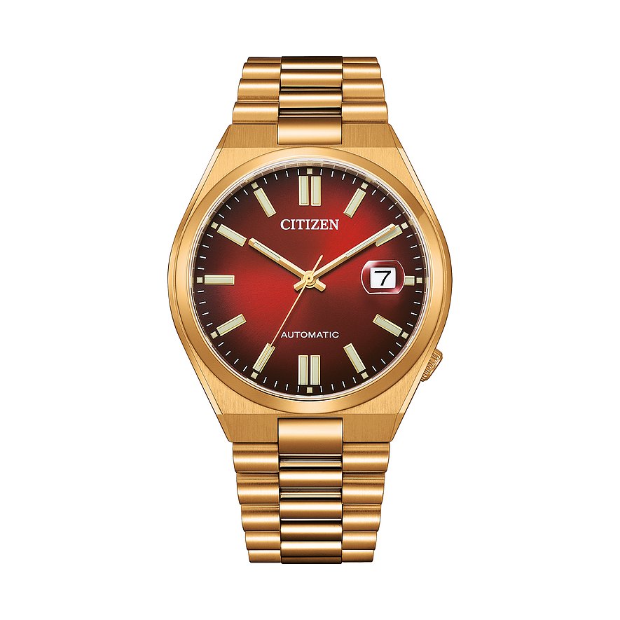 Citizen Automatisch horloge Tsuyosa Polshorloge, dameshorloge, herenhorloge, roestvrijstalen armband, saffierglas, datum