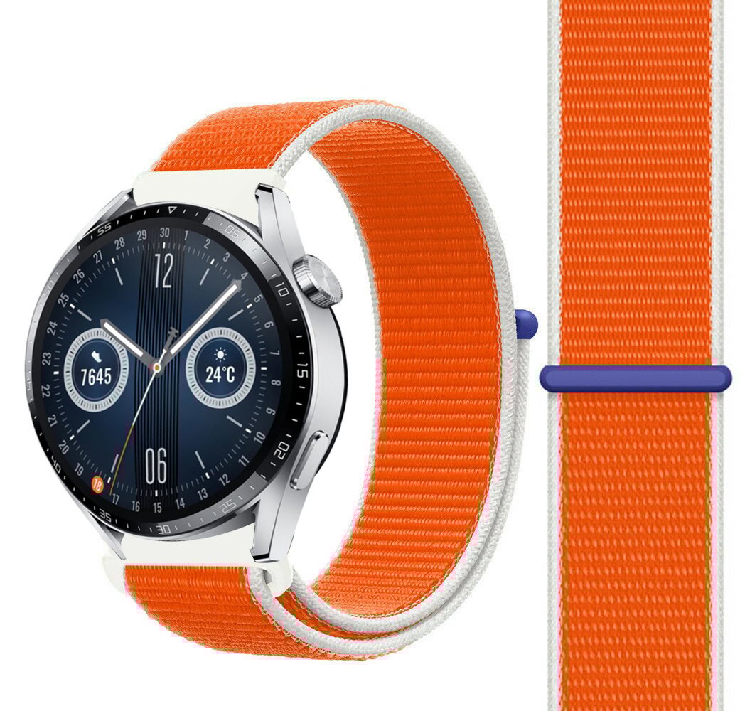 Strap-it Huawei Watch GT 3 46mm nylon band (Nederland)