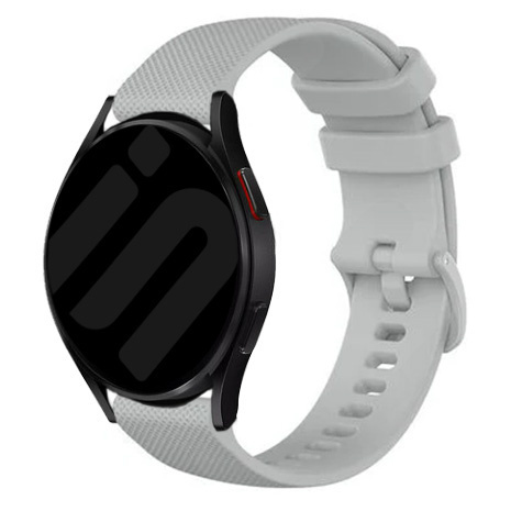 Strap-it Samsung Galaxy Watch FE Luxe Siliconen bandje (grijs)