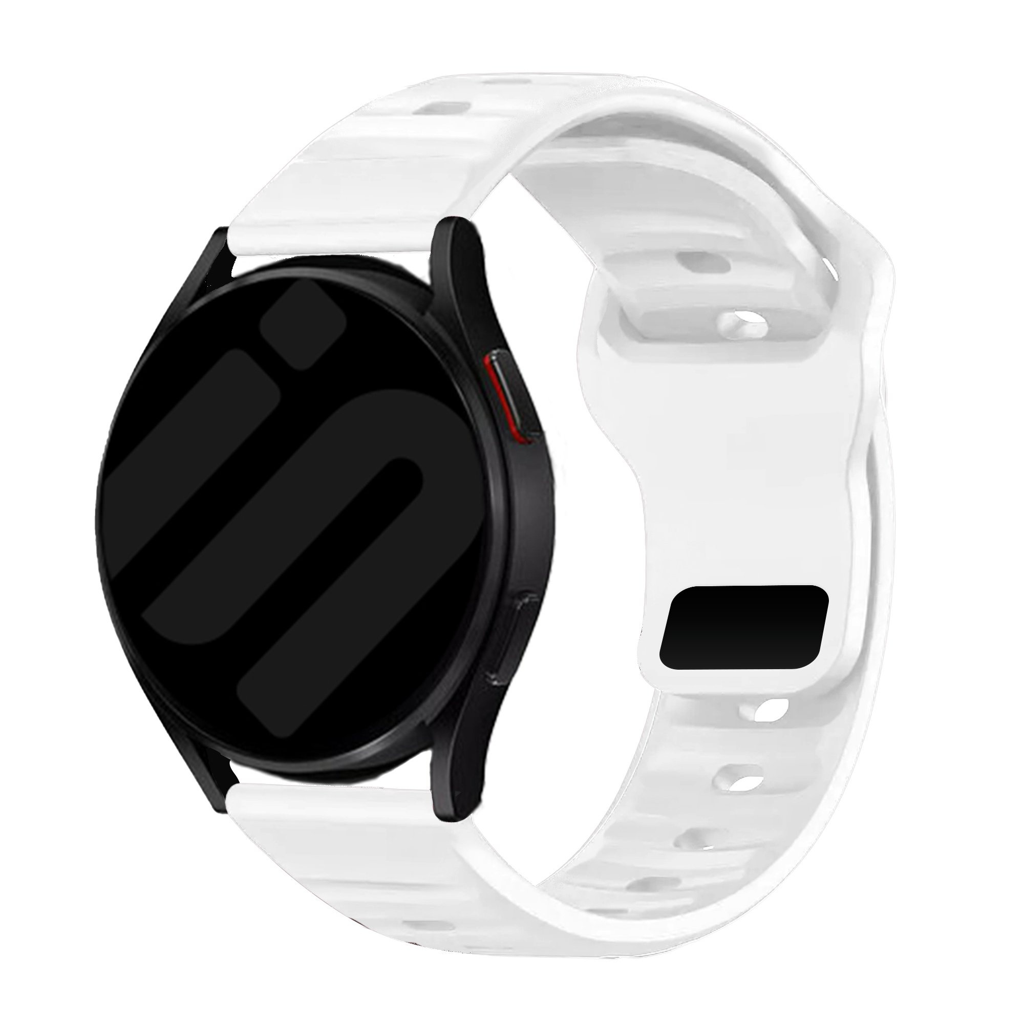 Strap-it Samsung Galaxy Watch 3 41mm outdoor siliconen bandje (wit)