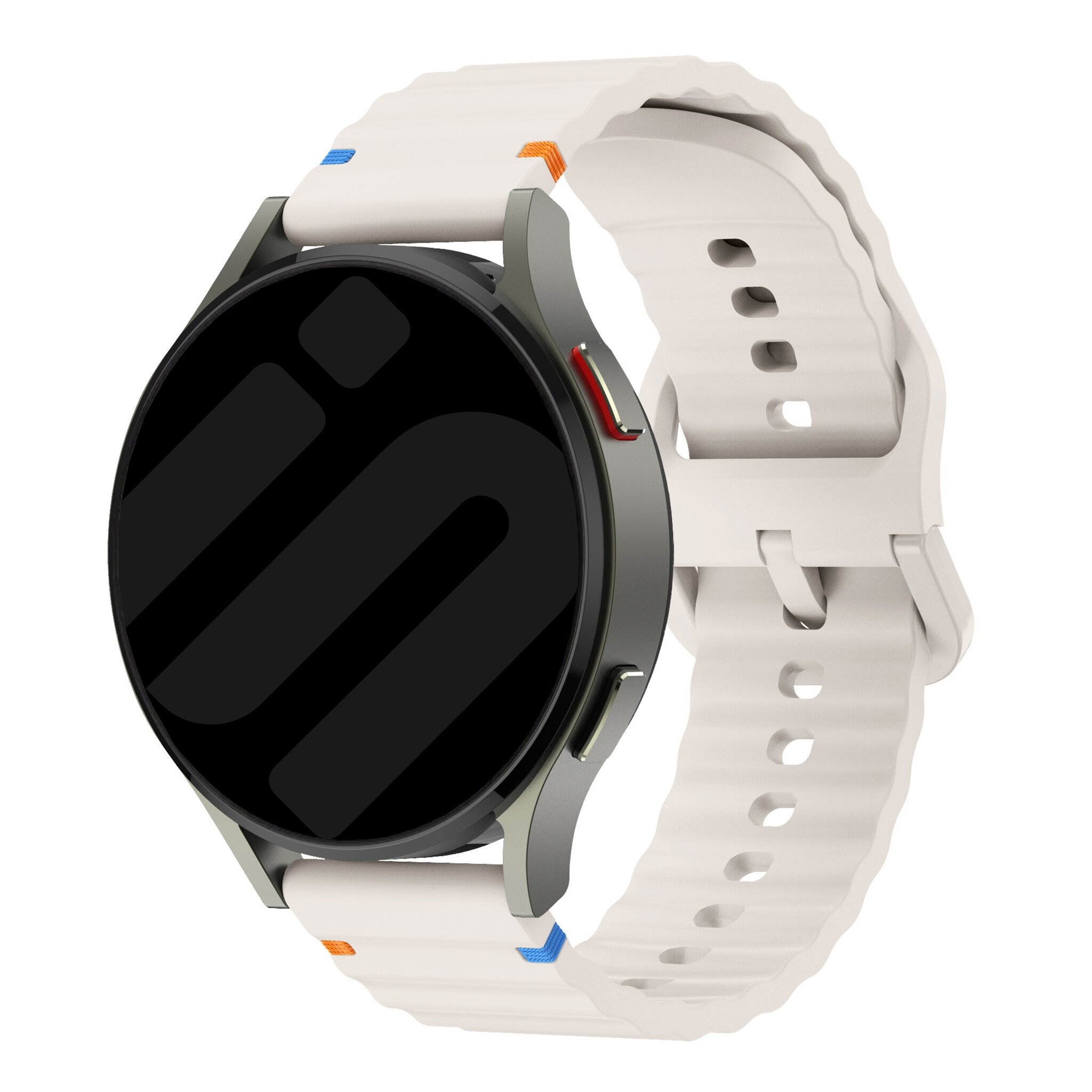 Strap-it Polar Ignite 2 wave siliconen bandje (sterrenlicht)