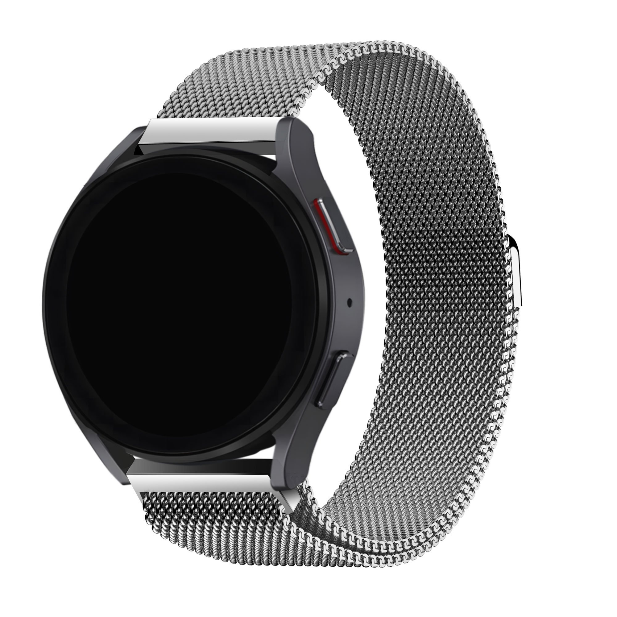 BALR. BALR Amazfit Bip U (Pro) Milanese band (zilver)